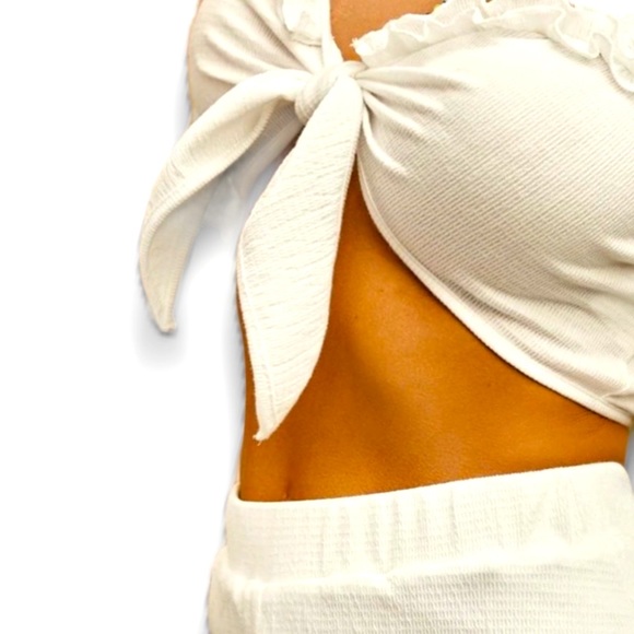 #4038 Two Piece Frilled Front Trim Cami & Shorts Set - Picture 10 of 15